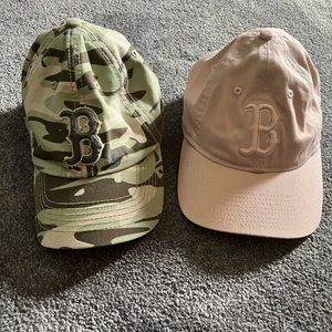 2 Boston Red Sox women’s hats